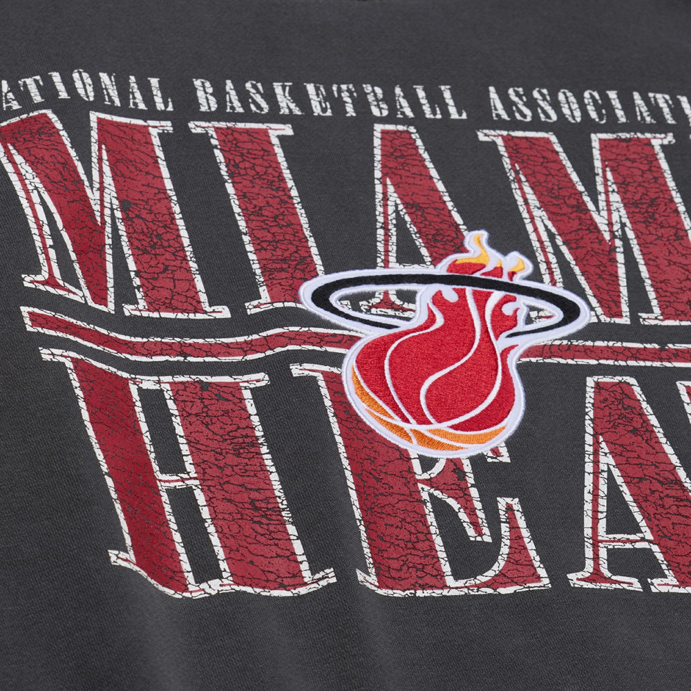 Mitchell & Ness - Miami Heat NBA Downtown Collection Fleece Sweatshirt - Black