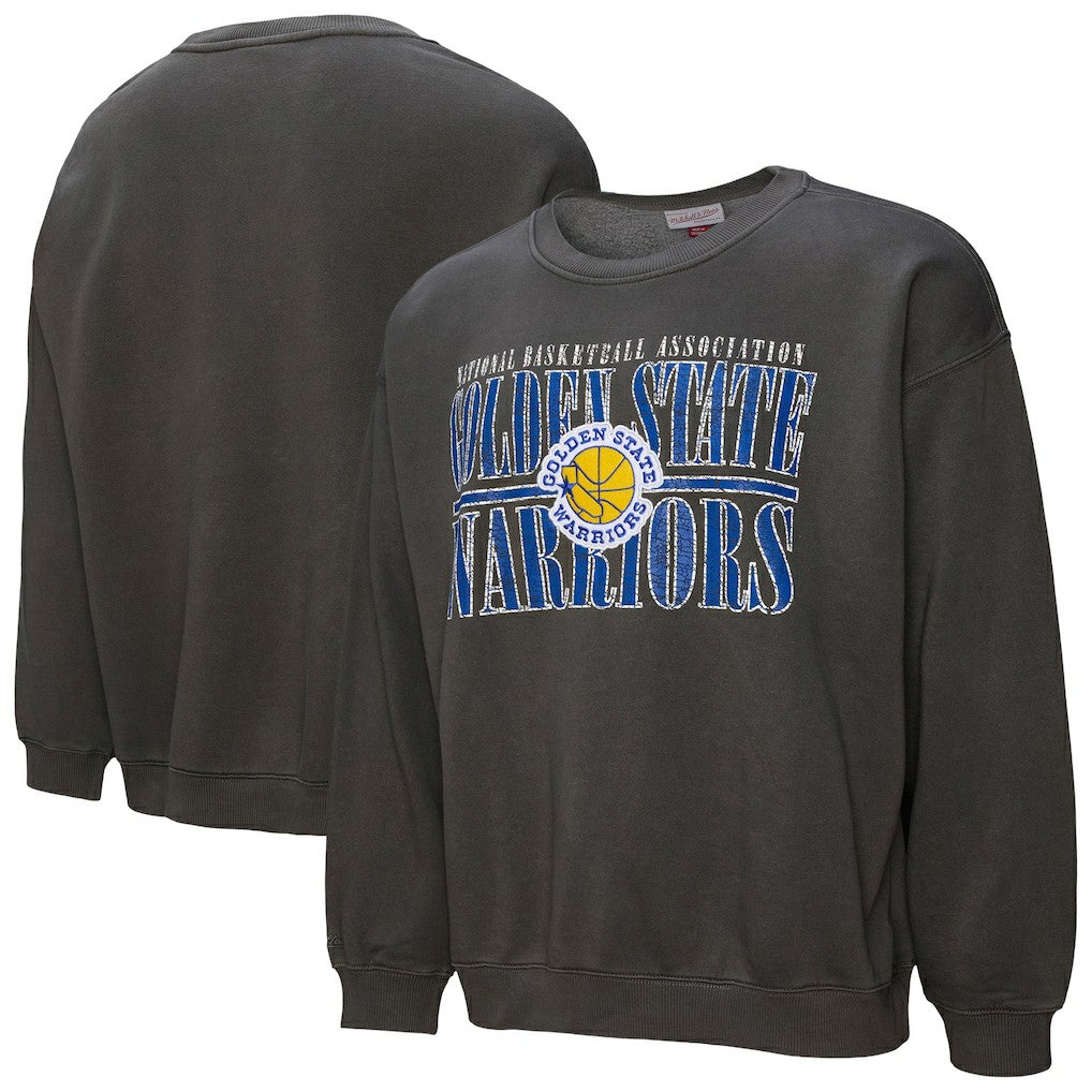 Mitchell & Ness - Golden State Warriors NBA Downtown Collection Fleece Sweatshirt - Black