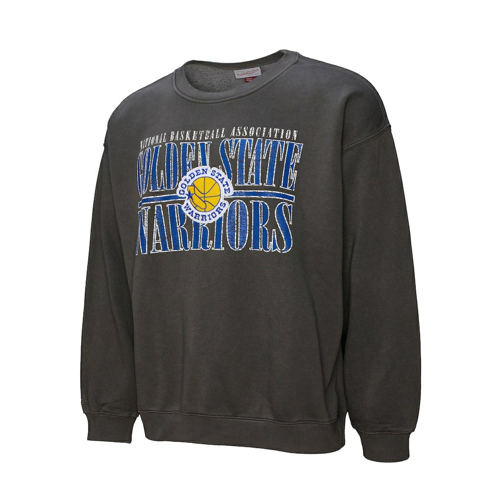 Mitchell & Ness - Golden State Warriors NBA Downtown Collection Fleece Sweatshirt - Black