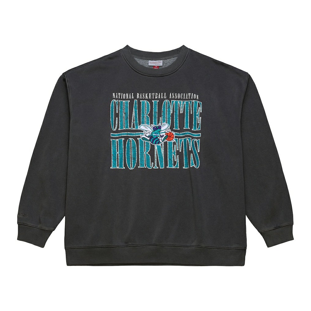 Mitchell & Ness - Charlotte Hornets NBA Downtown Collection Fleece Sweatshirt - Black