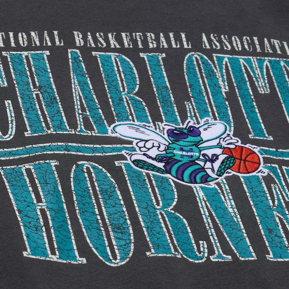 Mitchell & Ness - Charlotte Hornets NBA Downtown Collection Fleece Sweatshirt - Black