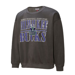 Mitchell & Ness - Milwaukee Bucks NBA Downtown Collection Fleece Sweatshirt - Black