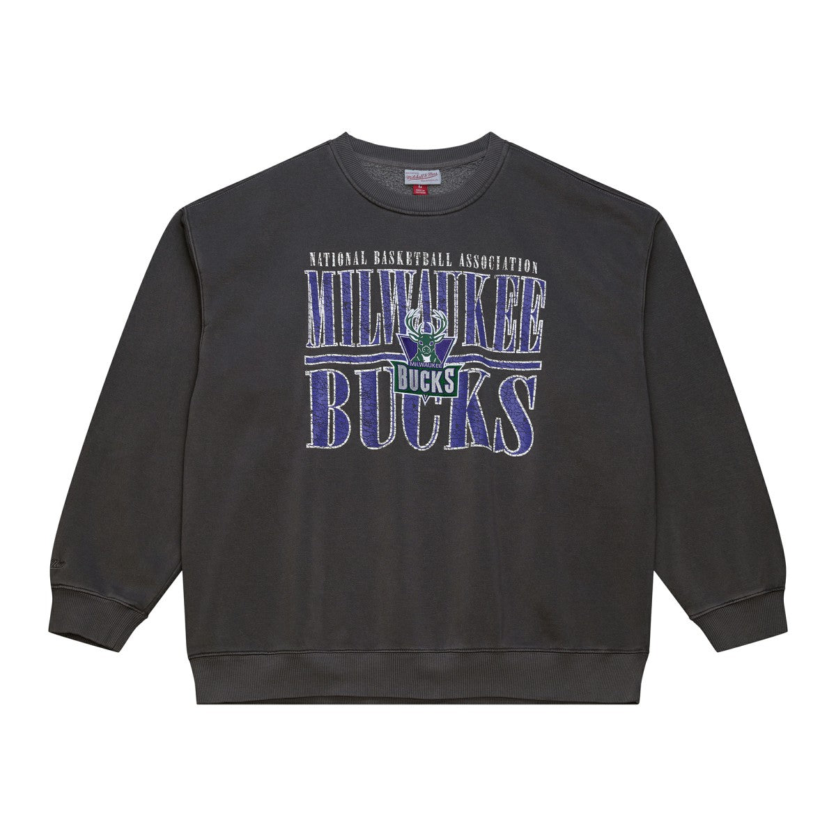 Mitchell & Ness - Milwaukee Bucks NBA Downtown Collection Fleece Sweatshirt - Black