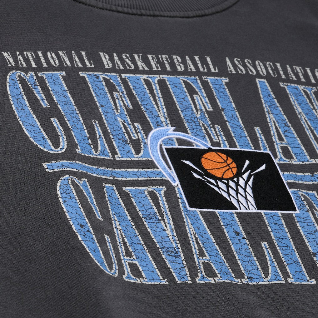 Mitchell & Ness - Cleveland Cavaliers NBA Downtown Collection Fleece Sweatshirt - Black
