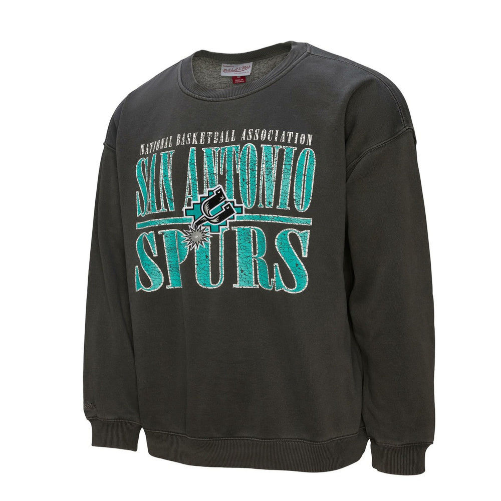 Mitchell & Ness - San Antonio Spurs NBA Downtown Collection Fleece Sweatshirt - Black