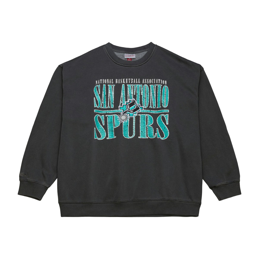 Mitchell & Ness - San Antonio Spurs NBA Downtown Collection Fleece Sweatshirt - Black