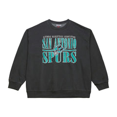 Mitchell & Ness - San Antonio Spurs NBA Downtown Collection Fleece Sweatshirt - Black
