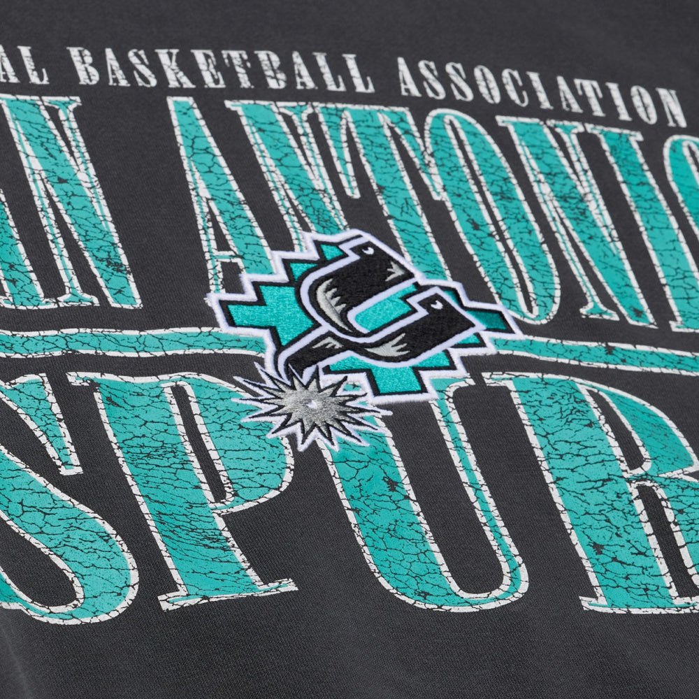 Mitchell & Ness - San Antonio Spurs NBA Downtown Collection Fleece Sweatshirt - Black