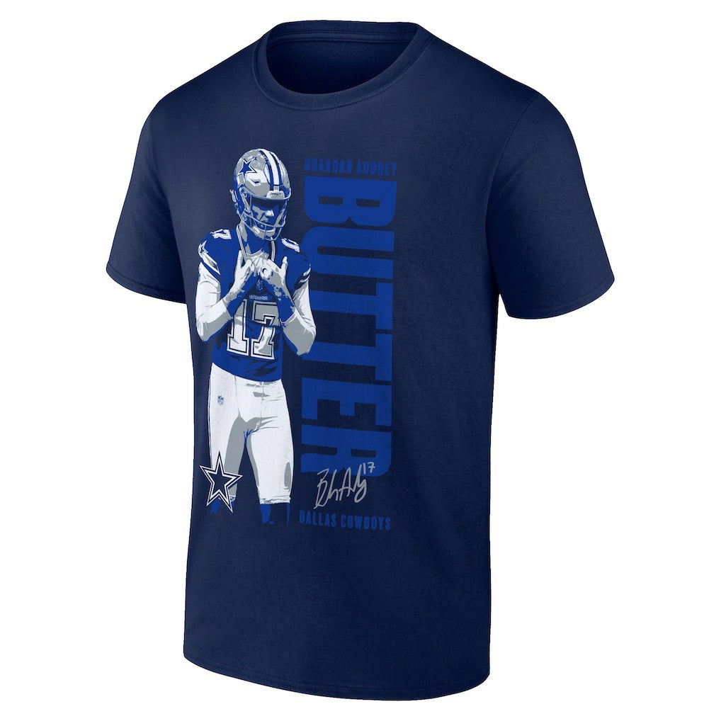 Brandon Aubrey Dallas Cowboys Like Butter T-Shirt Navy - Fanatics