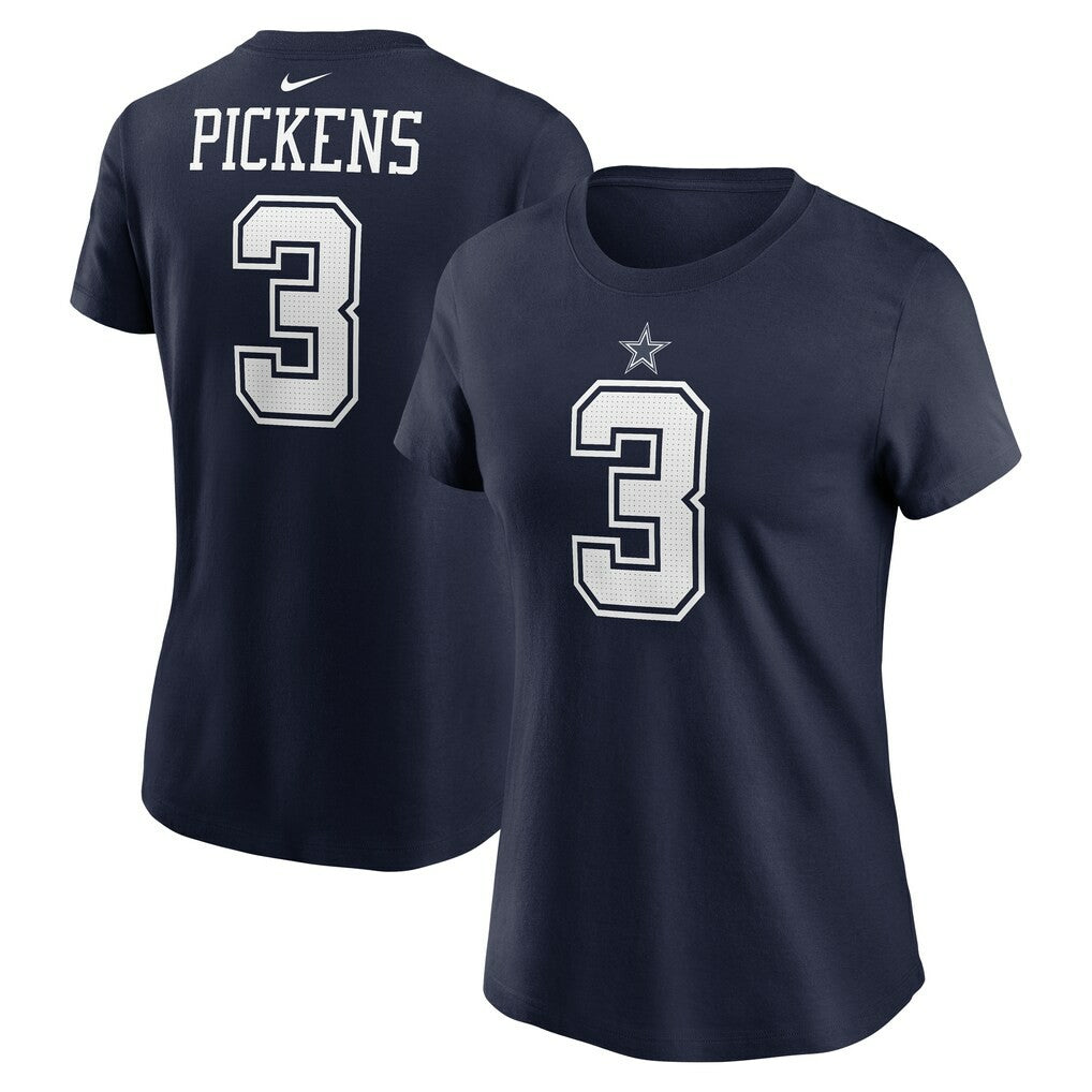 George Pickens Dallas Cowboys Women's Player Name & Number T-Shirt Navy - Nike