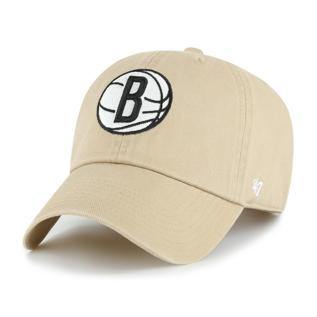 47 brand - Brooklyn Nets '47 Logo Clean Up Adjustable Hat - Khaki