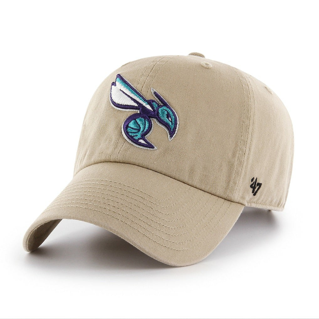 47 brand - Charlotte Hornets '47 Logo Clean Up Adjustable Hat - Khaki
