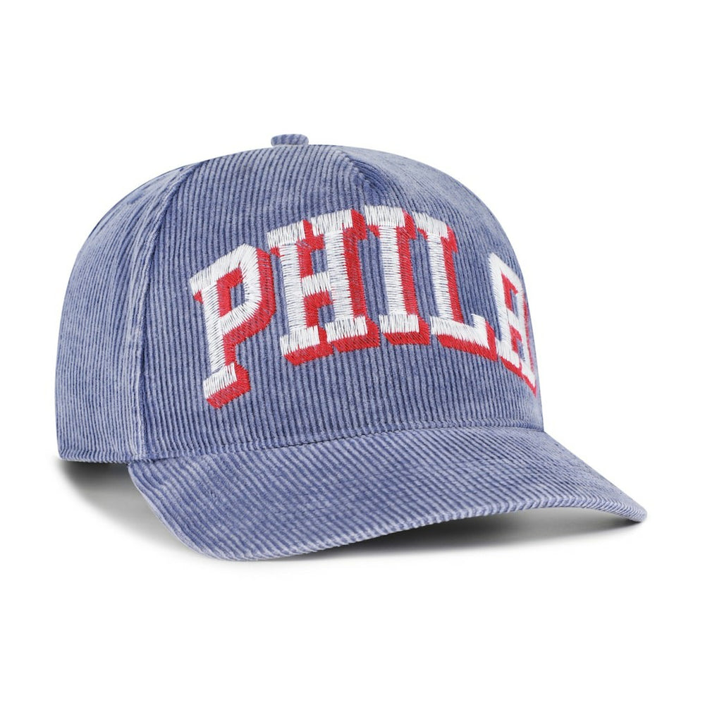 47 brand - Philadelphia 76ers '47 Reclaim Snow Wash Corduroy Adjustable Hitch Hat - Blue
