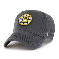 Boston Bruins '47 Weathered Clean Up Adjustable Hat Charcoal