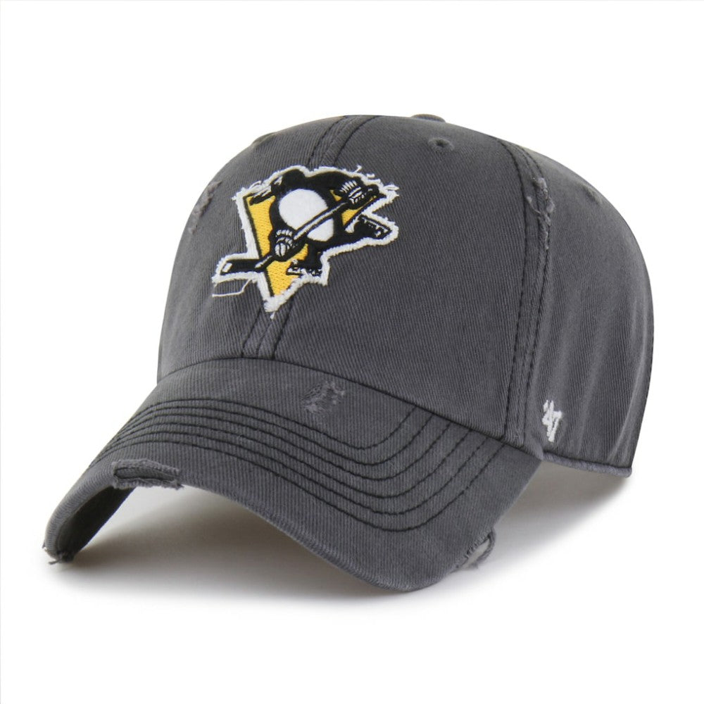 Pittsburgh Penguins '47 Weathered Clean Up Adjustable Hat Charcoal