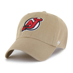 New Jersey Devils - '47 Logo Clean Up Adjustable Hat Khaki