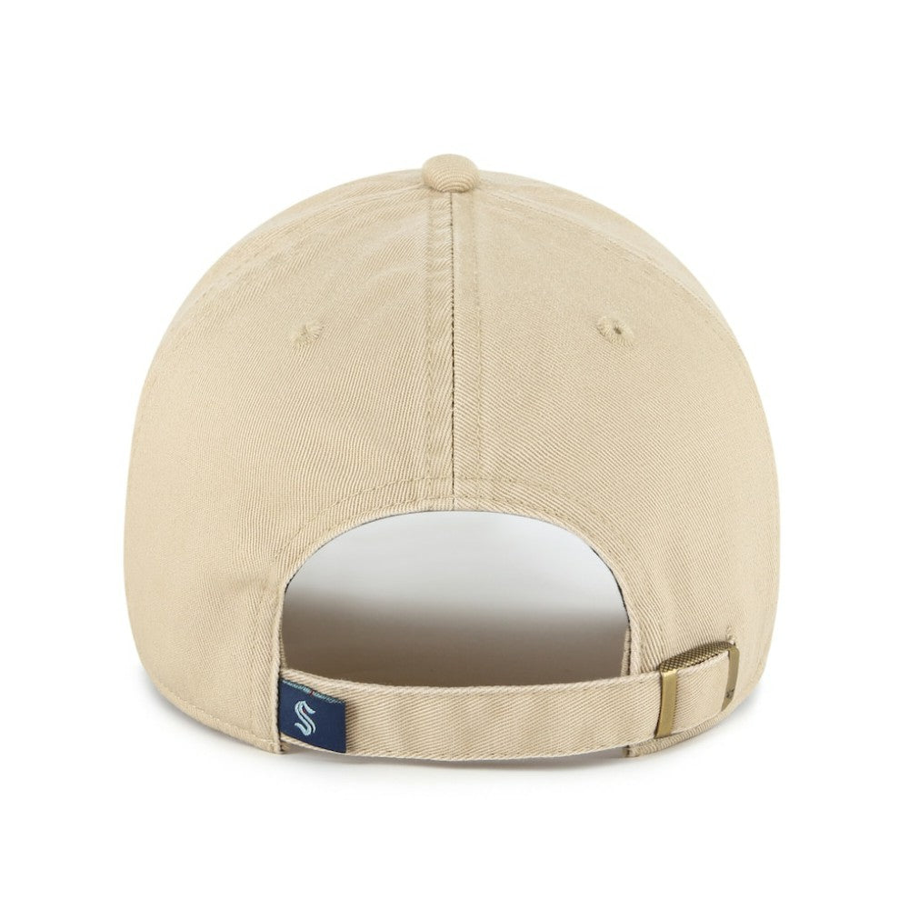 Seattle Kraken '47 Logo Clean Up Adjustable Hat Khaki