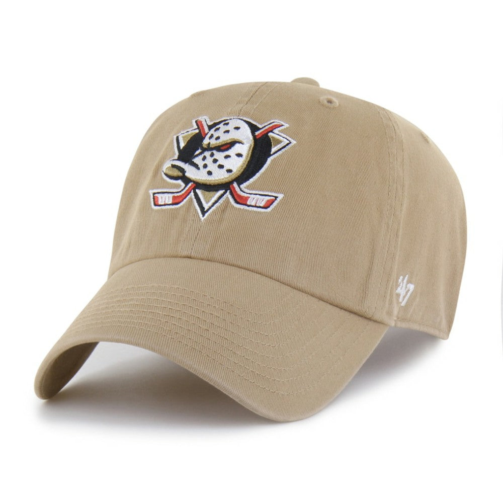 Anaheim Ducks - '47 Logo Clean Up Adjustable Hat Khaki