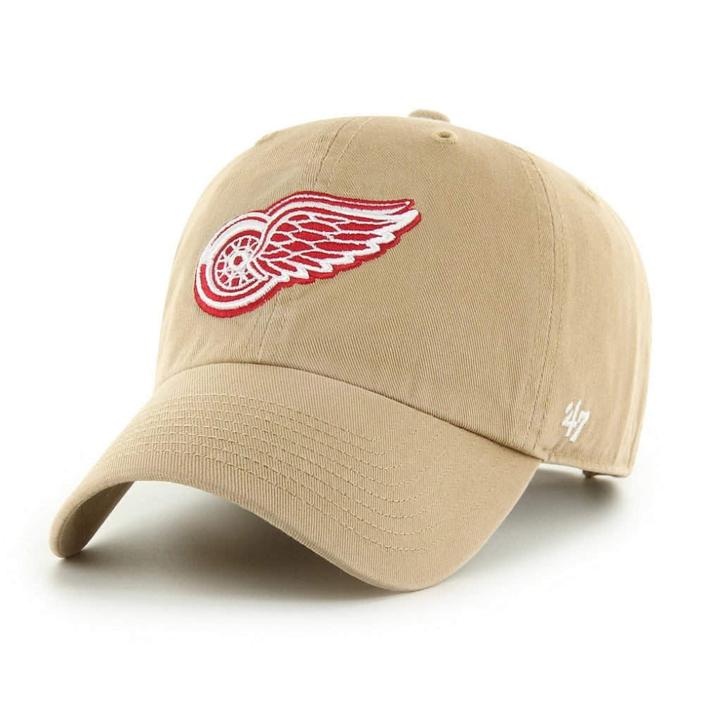 Detroit Red Wings - '47 Logo Clean Up Adjustable Hat Khaki
