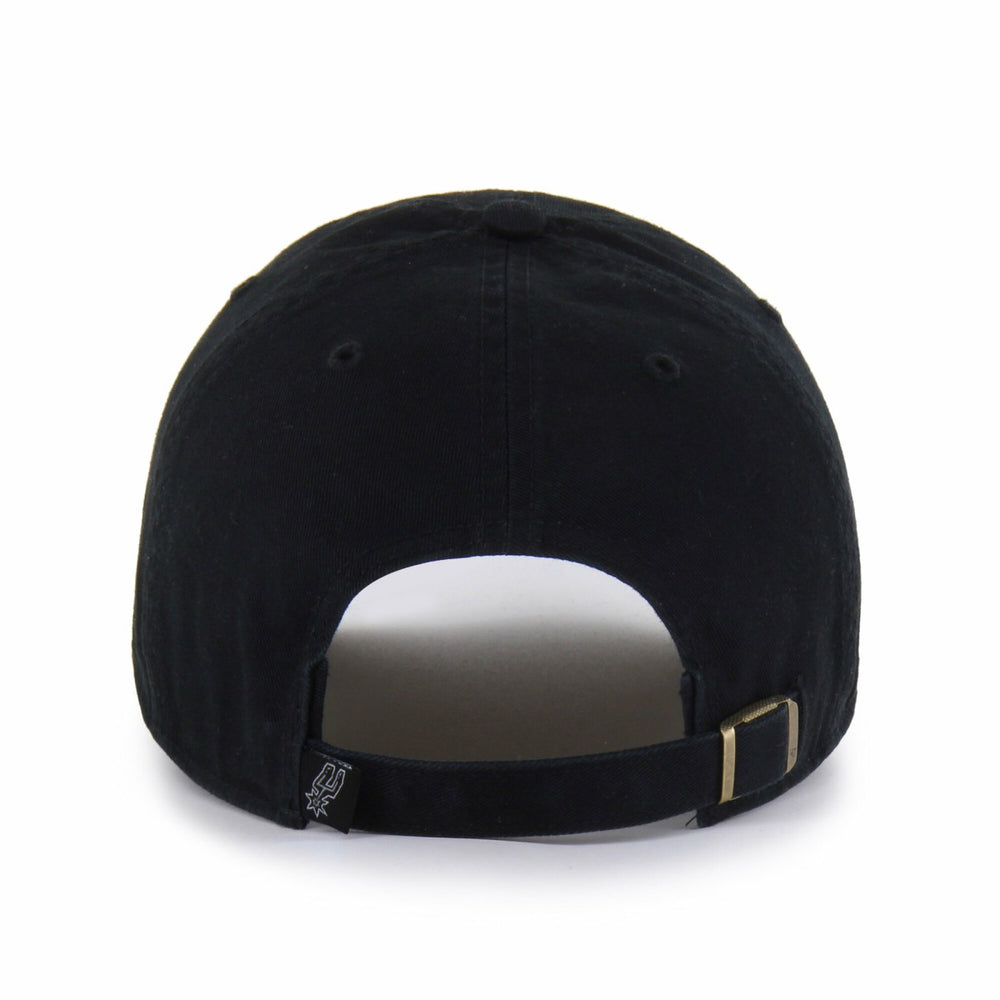 47 brand - San Antonio Spurs '47 Black on Black Clean Up Adjustable Hat