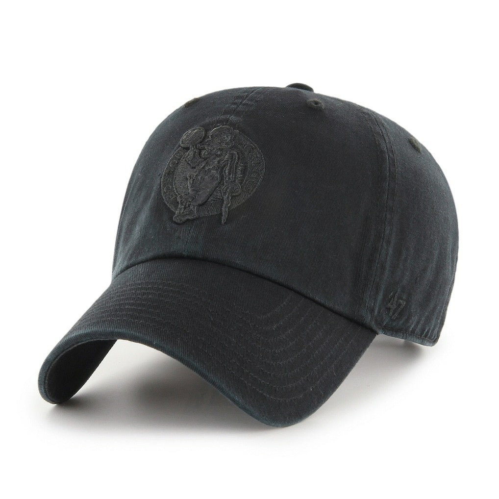 47 brand - Boston Celtics '47 Black on Black Clean Up Adjustable Hat