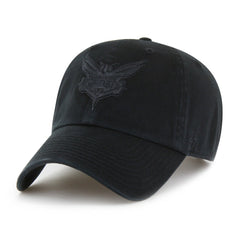 47 brand - Charlotte Hornets '47 Black on Black Clean Up Adjustable Hat