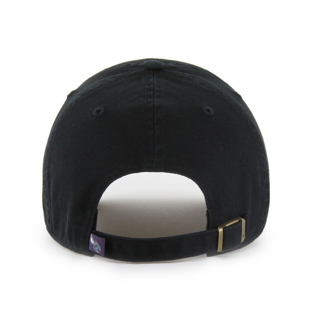 47 brand - Charlotte Hornets '47 Black on Black Clean Up Adjustable Hat