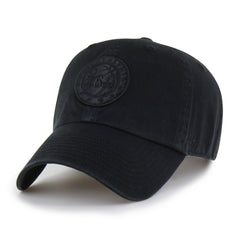 47 brand - Philadelphia 76ers '47 Black on Black Clean Up Adjustable Hat