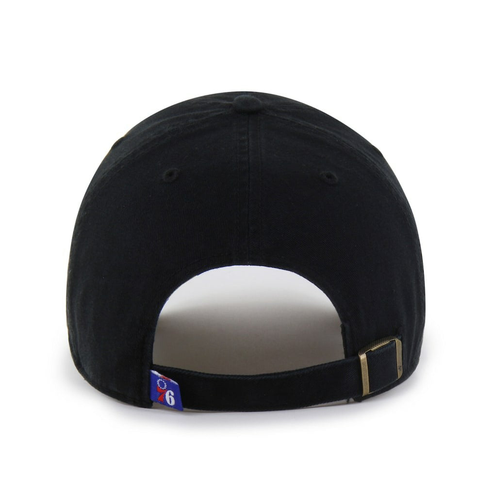 47 brand - Philadelphia 76ers '47 Black on Black Clean Up Adjustable Hat