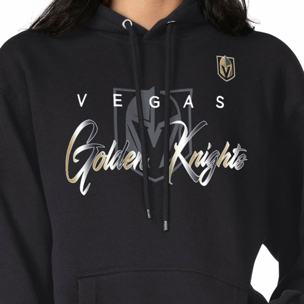 Vegas Golden Knights G-III 4Her by Carl Banks Shadow Logo Fleece Pullover Hoodie Black