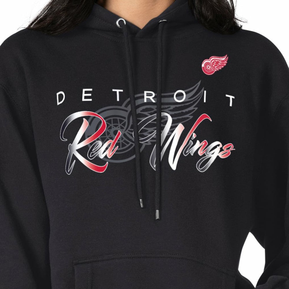 Detroit Red Wings - G-III 4Her by Carl Banks Shadow Logo Fleece Pullover Hoodie Black