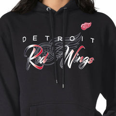 Detroit Red Wings - G-III 4Her by Carl Banks Shadow Logo Fleece Pullover Hoodie Black