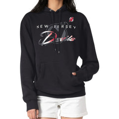 New Jersey Devils - G-III 4Her by Carl Banks Shadow Logo Fleece Pullover Hoodie Black