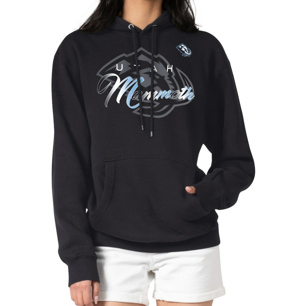 Utah Mammoth - G-III 4Her by Carl Banks Shadow Logo Fleece Pullover Hoodie Black