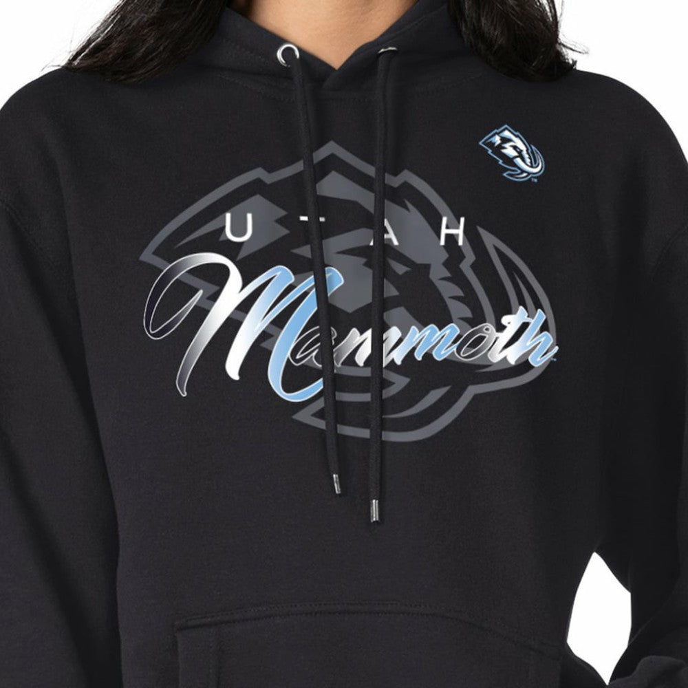 Utah Mammoth - G-III 4Her by Carl Banks Shadow Logo Fleece Pullover Hoodie Black