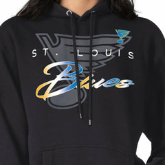 St. Louis Blues - G-III 4Her by Carl Banks Shadow Logo Fleece Pullover Hoodie Black
