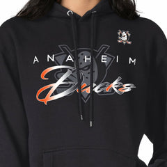 Anaheim Ducks - G-III 4Her by Carl Banks Shadow Logo Fleece Pullover Hoodie Black