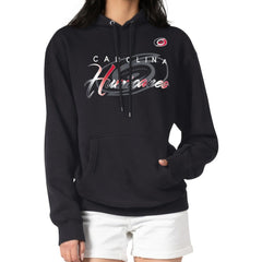 Carolina Hurricanes - G-III 4Her by Carl Banks Shadow Logo Fleece Pullover Hoodie Black