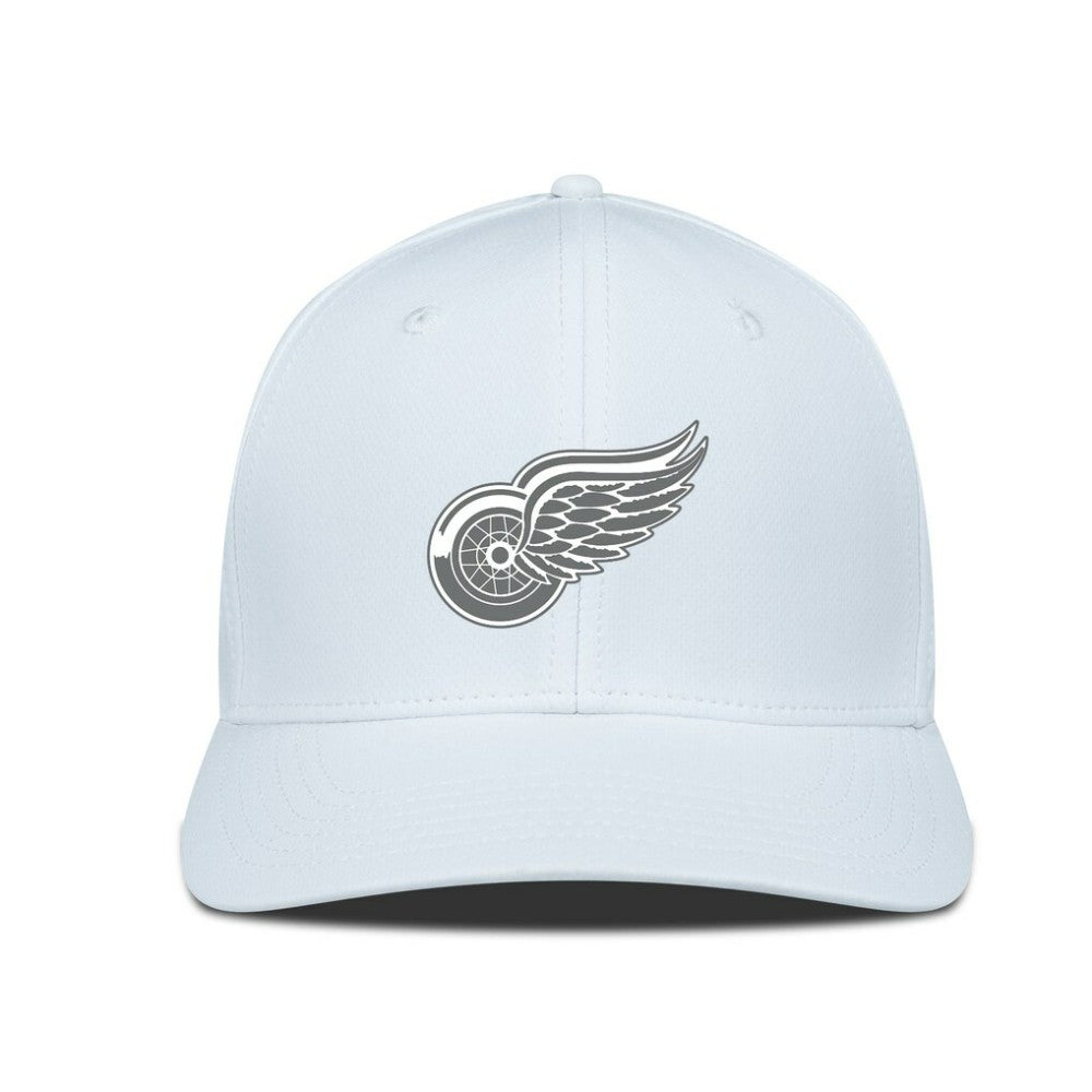 Detroit Red Wings - Levelwear Rise Slate & Snow Structured Flex Hat White