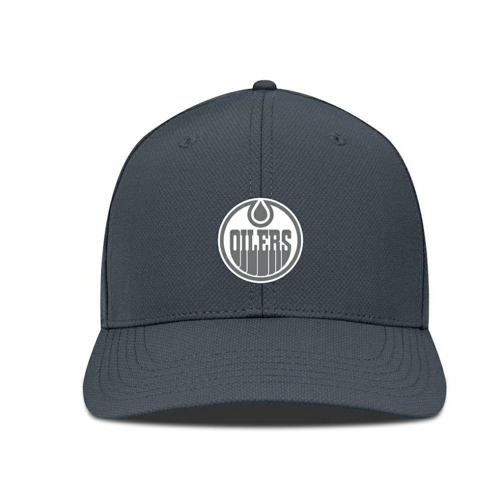 Edmonton Oilers - Levelwear Rise Slate & Snow Structured Flex Hat Charcoal