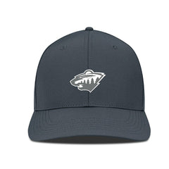 Minnesota Wild - Levelwear Rise Slate & Snow Structured Flex Hat Charcoal