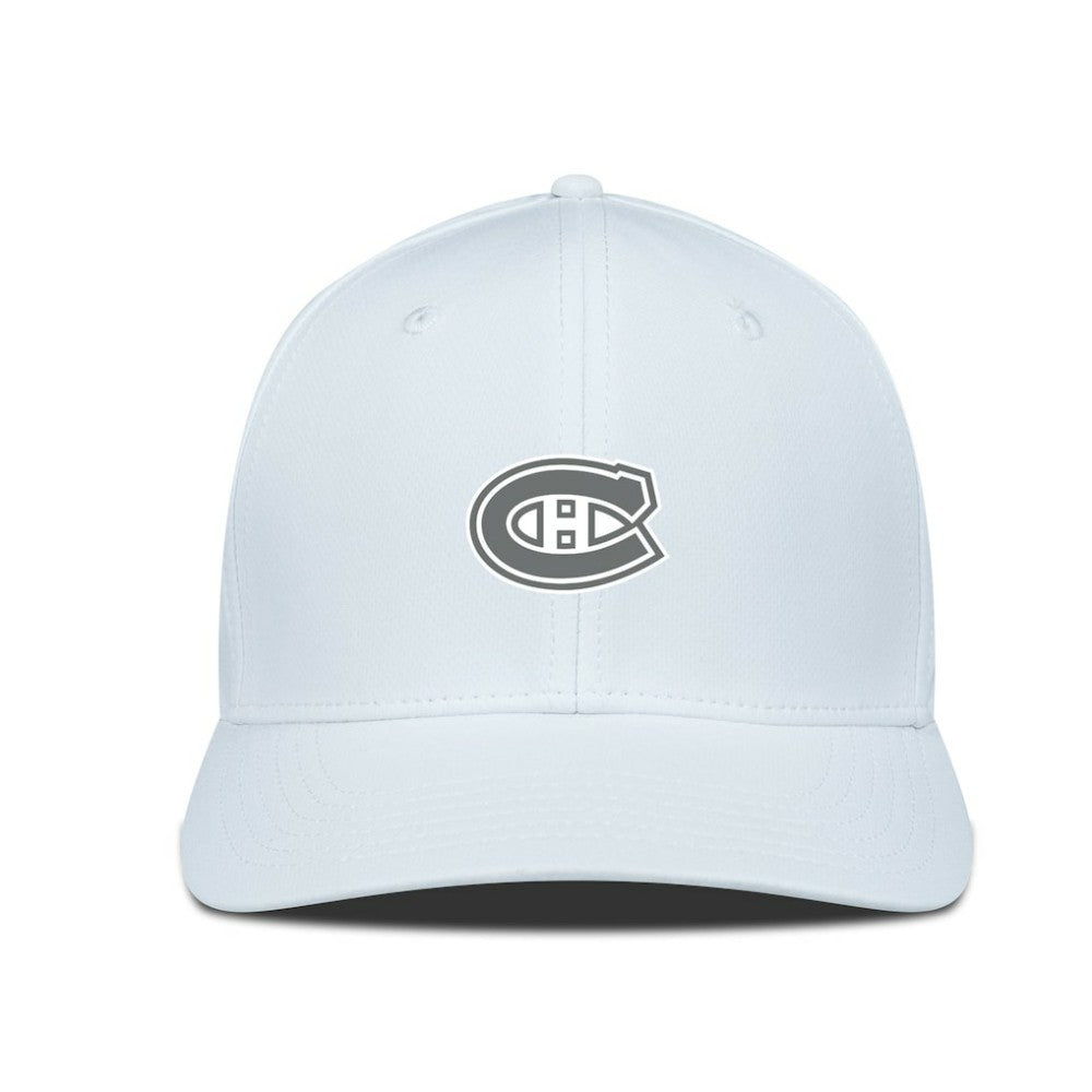 Montreal Canadiens - Levelwear Rise Slate & Snow Structured Flex Hat White