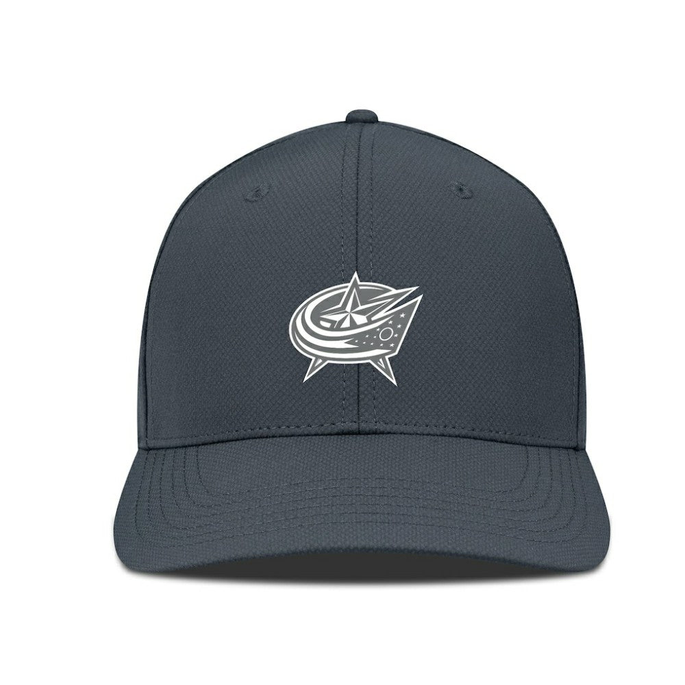 Columbus Blue Jackets - Levelwear Rise Slate & Snow Structured Flex Hat Charcoal