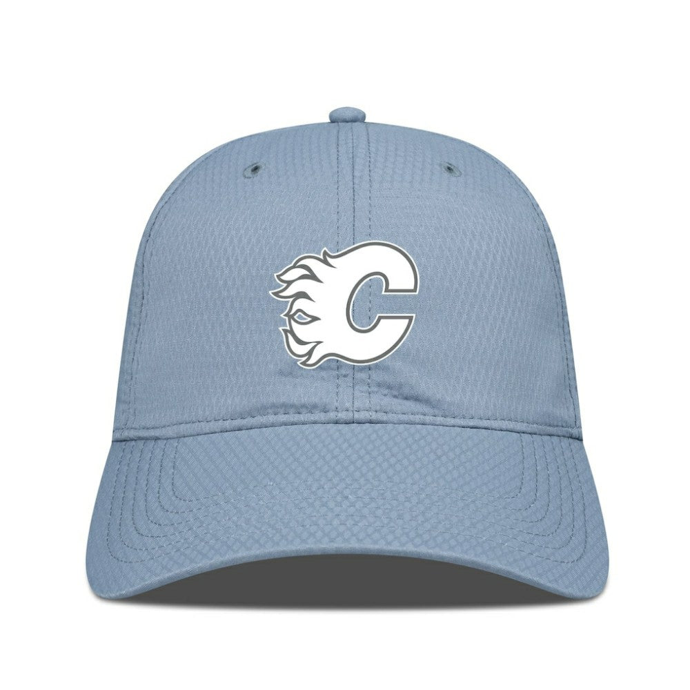 Calgary Flames - Levelwear Matrix Slate & Snow Unstructured Adjustable Hat Blue