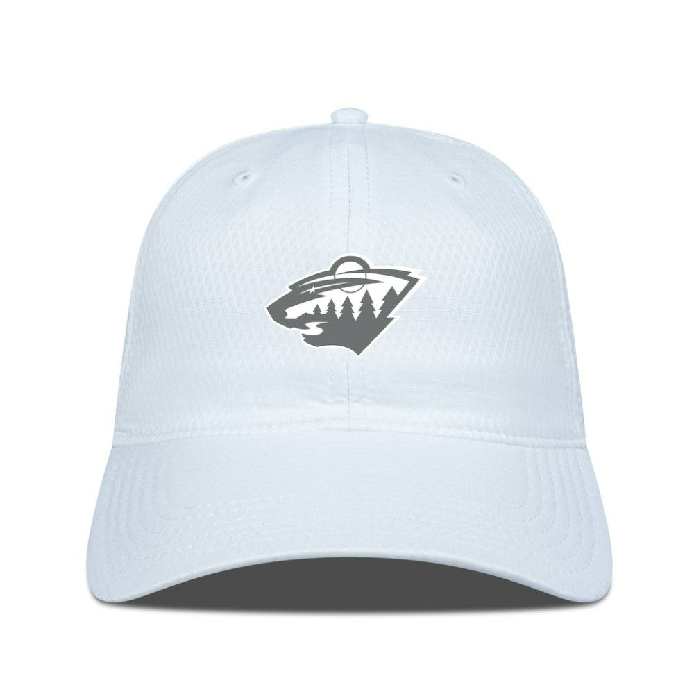 Minnesota Wild - Levelwear Matrix Slate & Snow Unstructured Adjustable Hat White