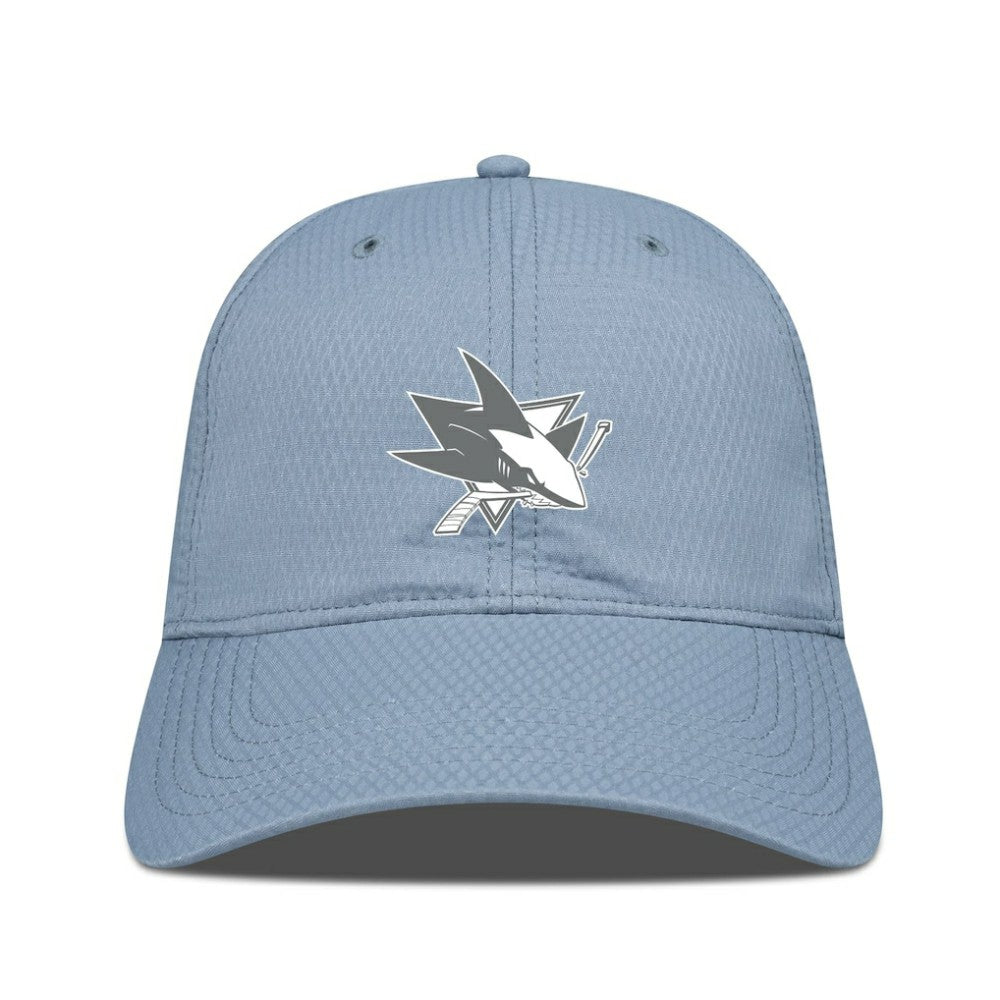 San Jose Sharks - Levelwear Matrix Slate & Snow Unstructured Adjustable Hat Blue