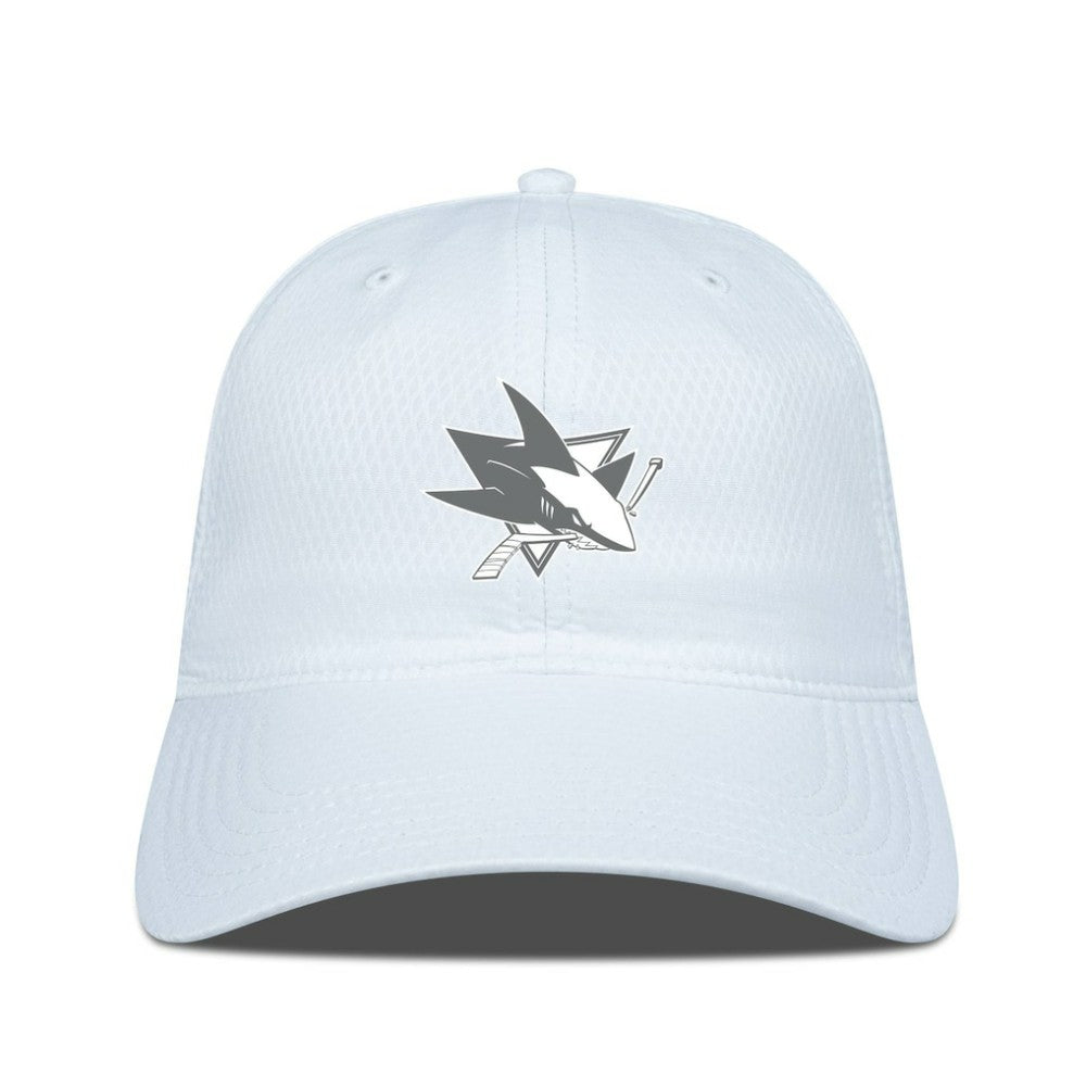 San Jose Sharks - Levelwear Matrix Slate & Snow Unstructured Adjustable Hat White
