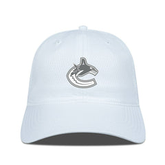 Vancouver Canucks - Levelwear Matrix Slate & Snow Unstructured Adjustable Hat White