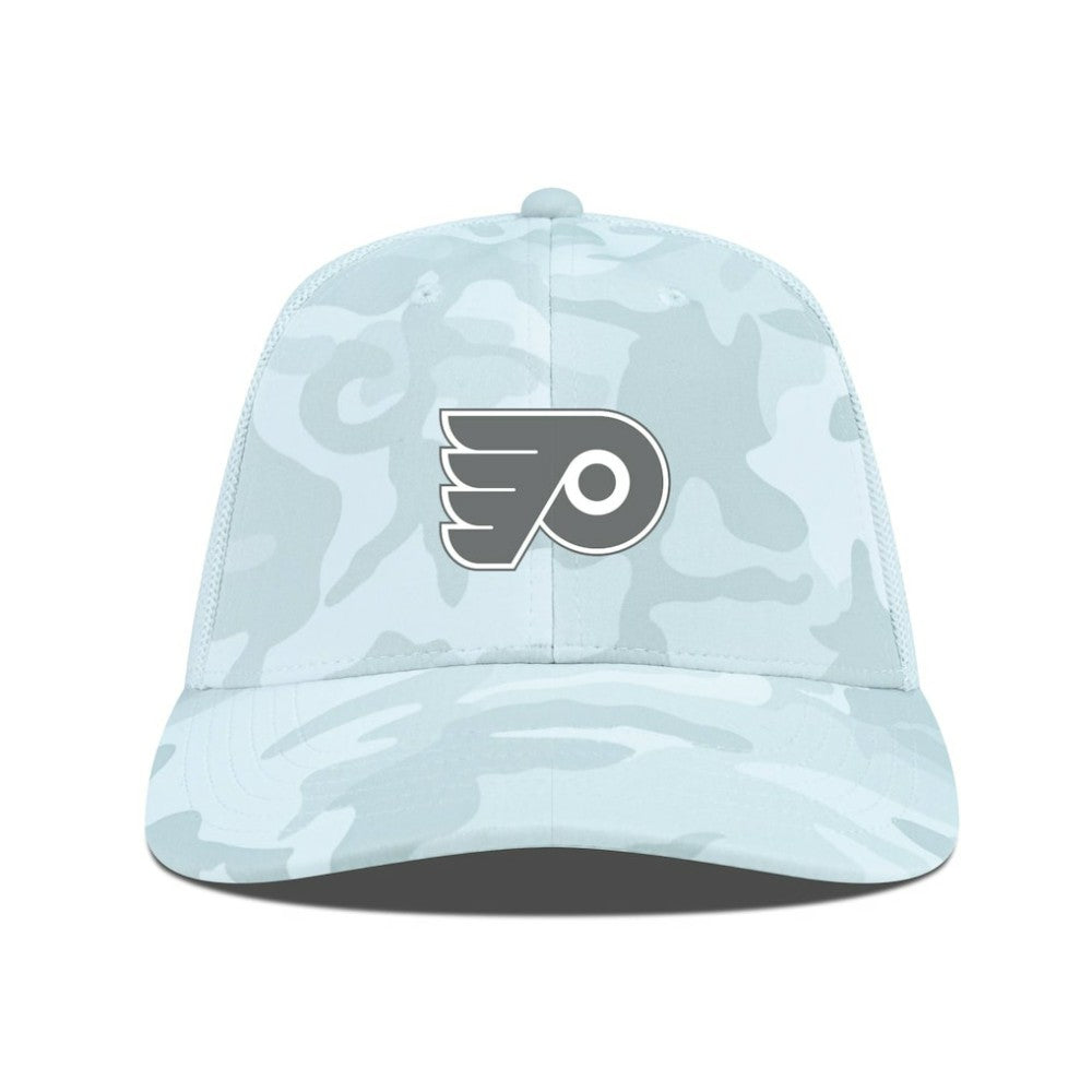 Philadelphia Flyers - Levelwear Clash Slate & Snow Meshback Flex Hat Camo