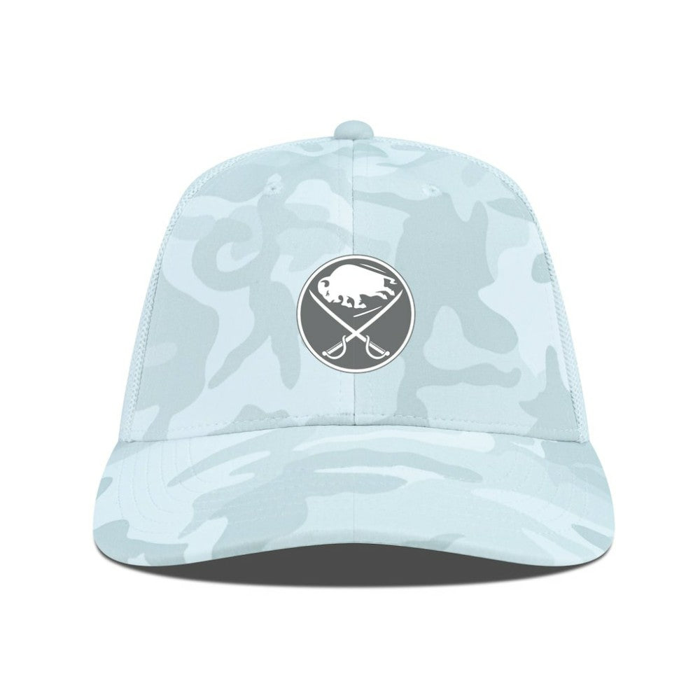 Buffalo Sabres - Levelwear Clash Slate & Snow Meshback Flex Hat Camo